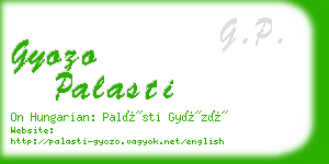 gyozo palasti business card